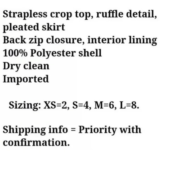 KEEPSAKE THE LABEL Not To Be Crop TOP Ruffle SIZE XS/2 Retail $160 - Picture 9 of 9